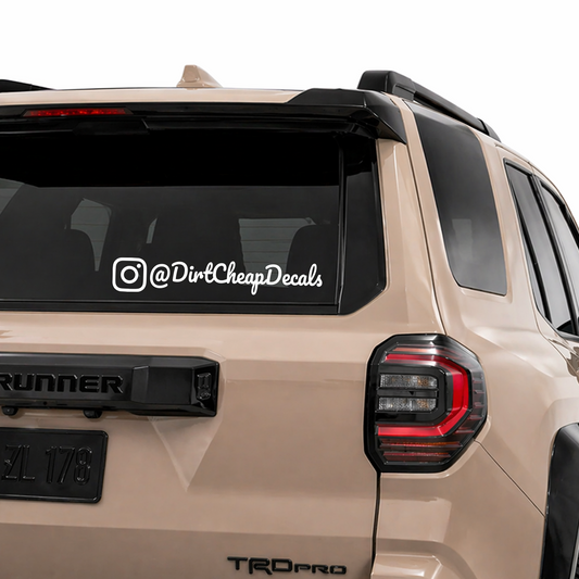 Custom Social Media Decals
