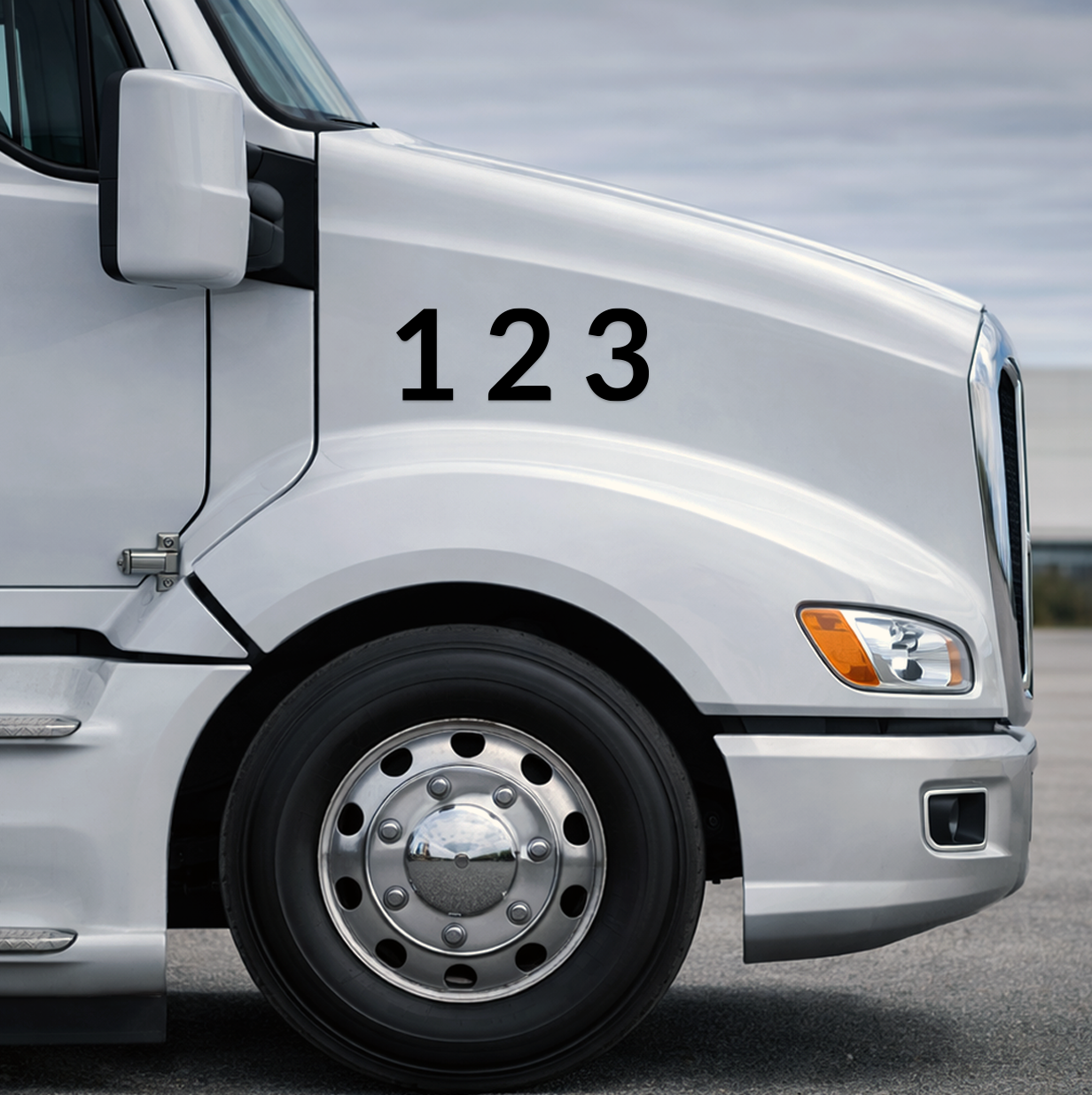 Truck ID Numbers – Truck Door (Set of 2)