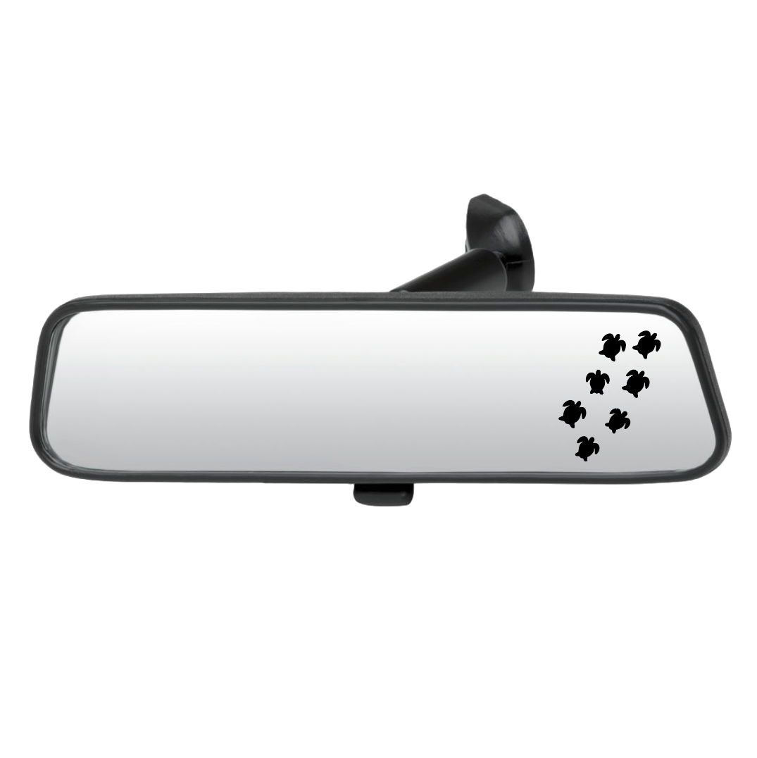 Turtles Rear View Mirror Decal