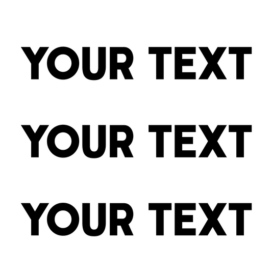 Custom Text Decal