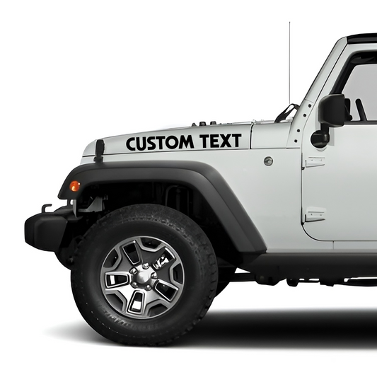 Custom Jeep Hood Decals