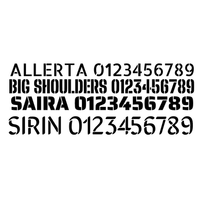 Single-Use Vinyl Address Stencil Kit