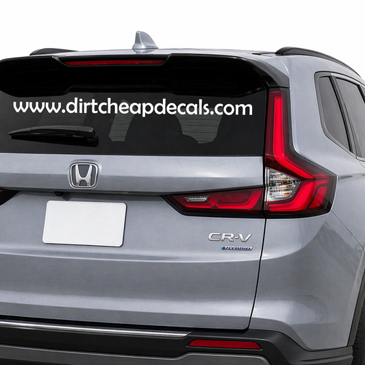 Custom Website URL Decal