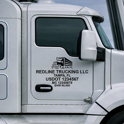 USDOT Regulation Numbers – Truck Door (Set of 2)