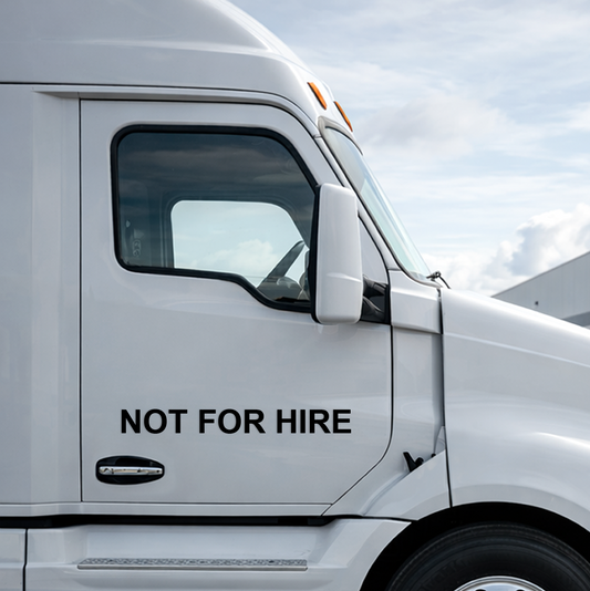 Not For Hire Decals – Truck Door (Set of 2)
