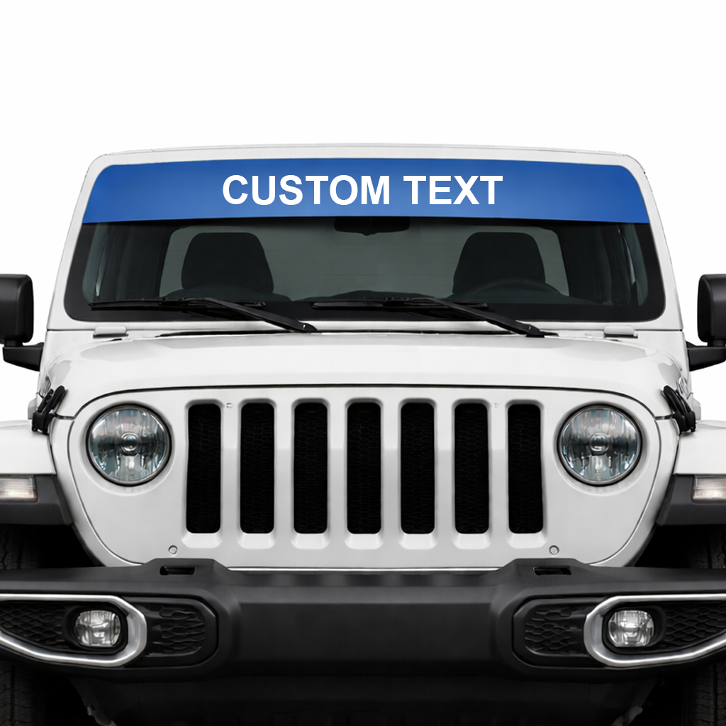 Custom Vehicle Windshield Banner